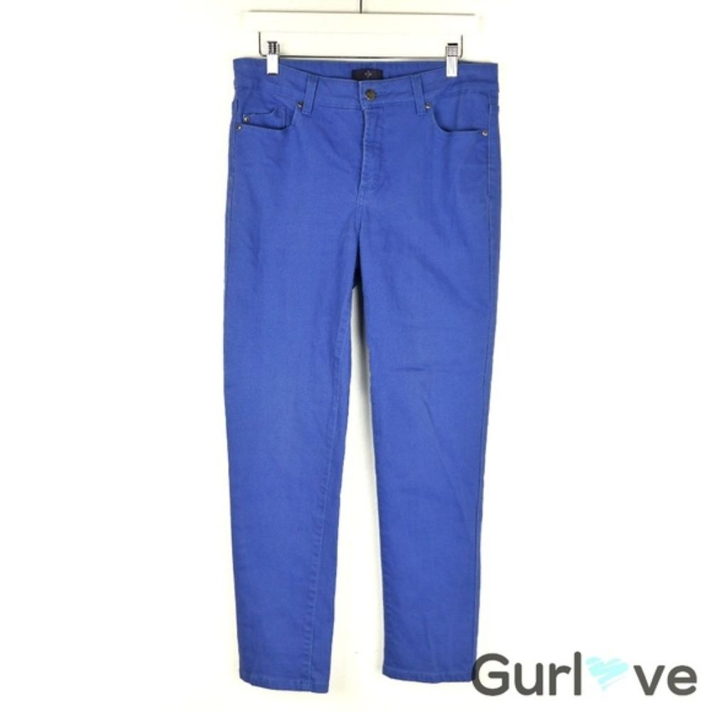 Nydj 8 Purple Straight Leg Jeans